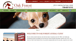 Desktop Screenshot of oakforestanimalclinic.com